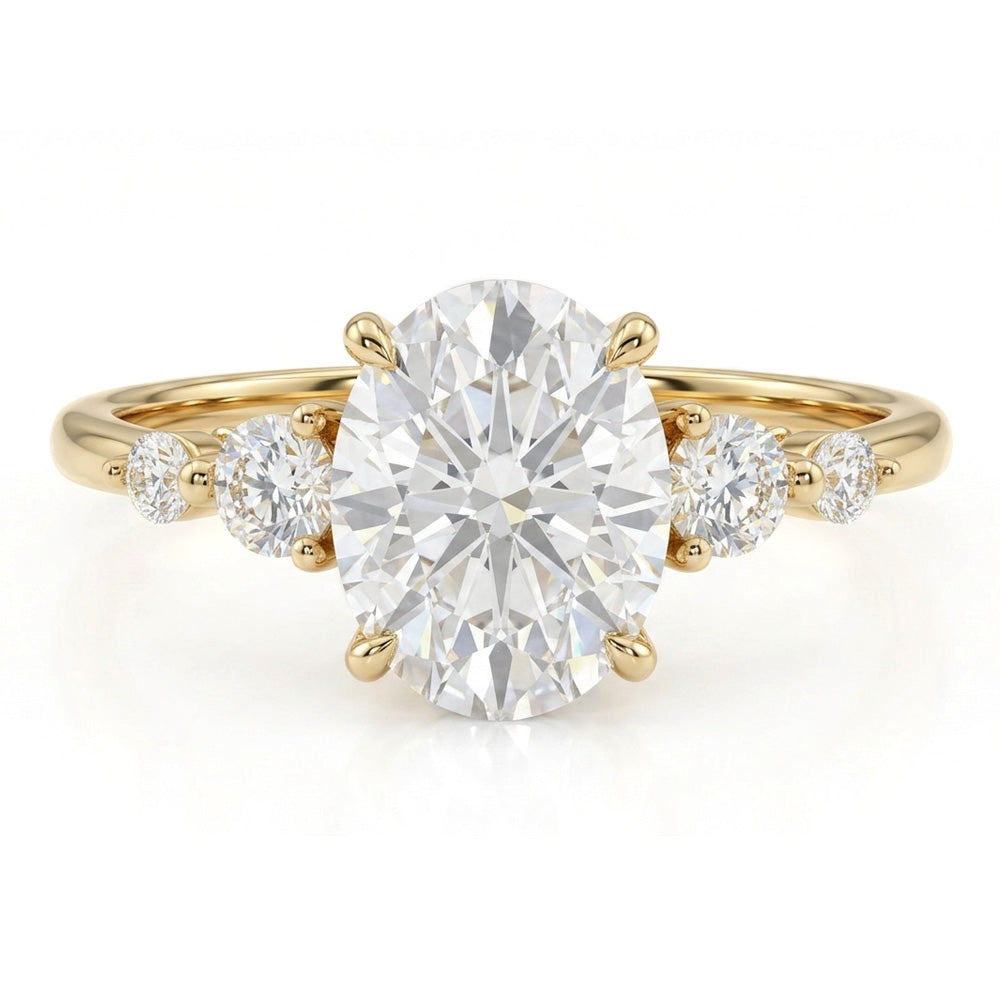 Merit Five Stone Lab Grown Diamond Engagement Ring