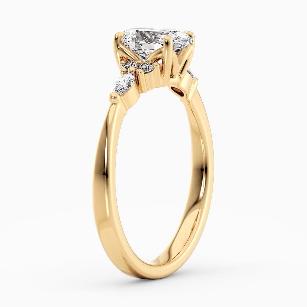 Brigitta Cluster Lab Grown Diamond Engagement Ring