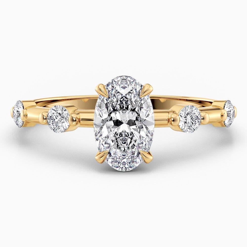 Lucinda Spaced Diamond Lab Grown Diamond Engagement Ring - Featured Image