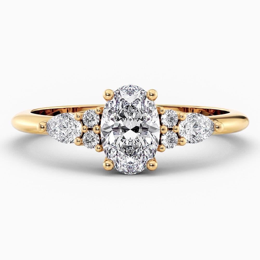 Micaela Cluster Lab Grown Diamond Engagement Ring - Featured Image