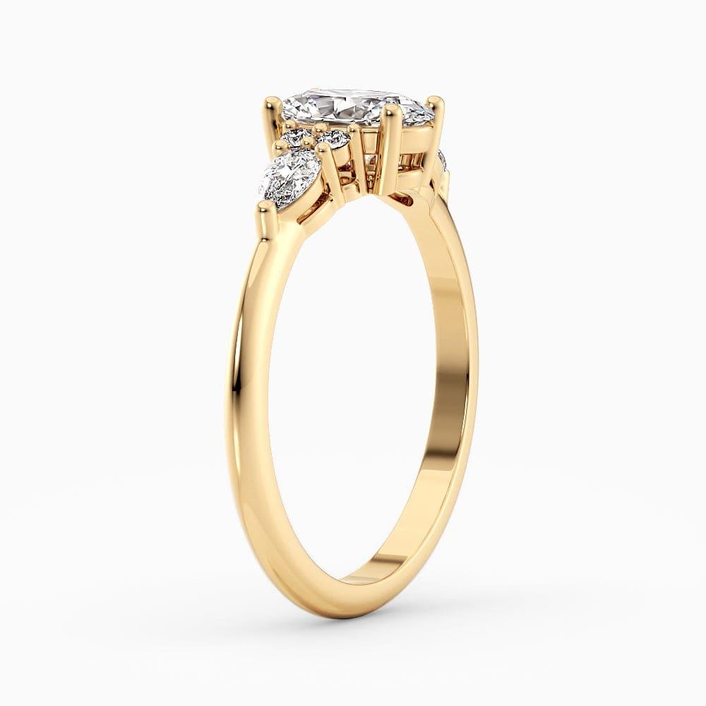 Micaela Cluster Lab Grown Diamond Engagement Ring