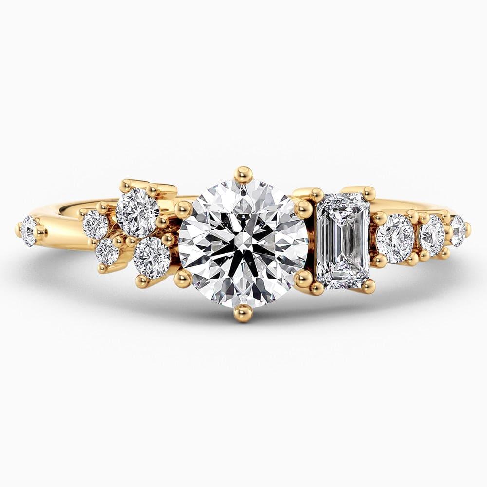 Candace Cluster Lab Grown Diamond Engagement Ring - Featured Image