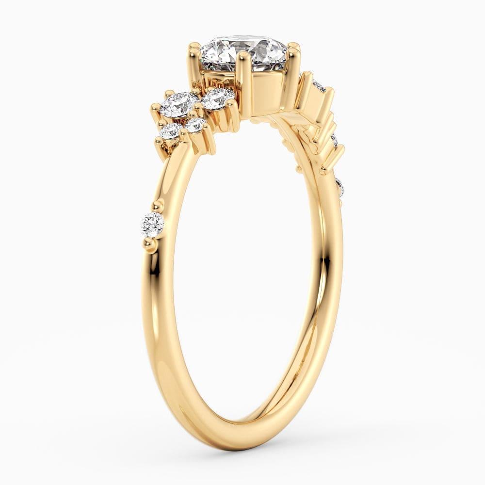 Candace Cluster Lab Grown Diamond Engagement Ring