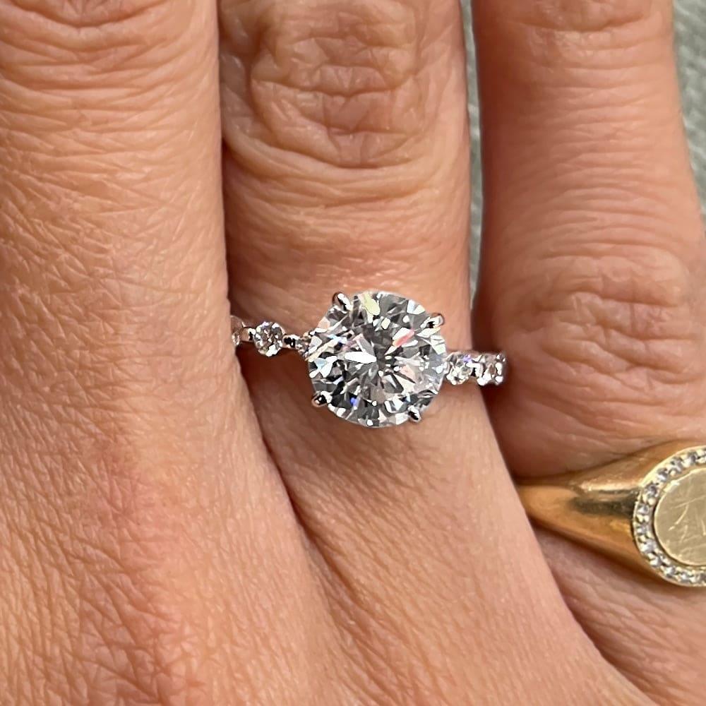 Emaline Shared Prong Lab Grown Diamond Engagement Ring - Featured Image