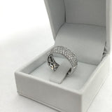 1.50 Carat Micro Pave 7.2mm Natural Diamond Wedding Ring
