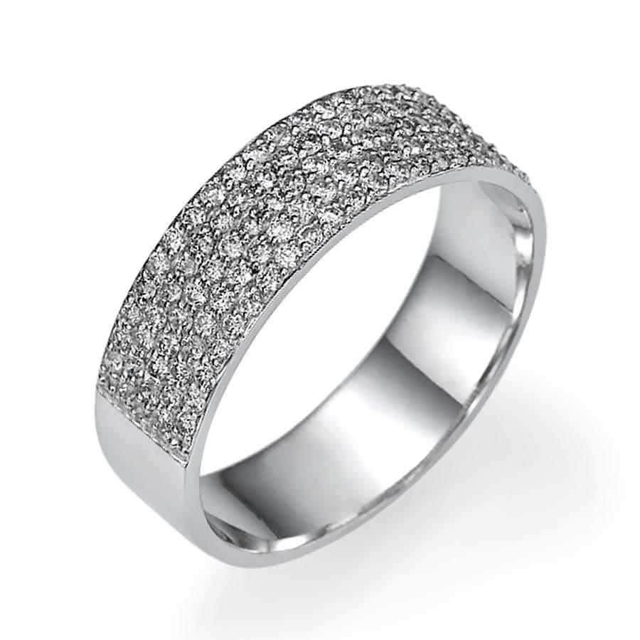 0.70 Carat Thin Micro Pave 5.8mm Lab Grown Diamond Wedding Ring