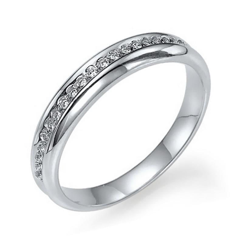 0.20 Carat Channel Set 4mm Lab Grown Diamond Wedding Ring - Featured Image