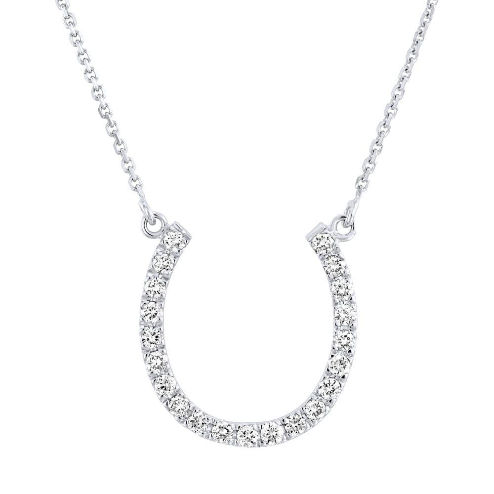 0.20 Carat Horseshoe Shaped Pendant - Featured Image