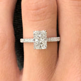 Radiant Cut Classic Lab Grown Diamond Engagement Ring