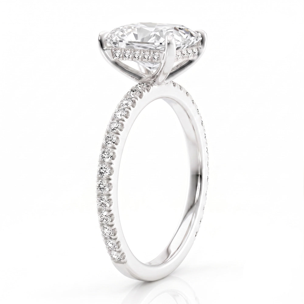 Belle Hidden Halo Lab Grown Diamond Engagement Ring