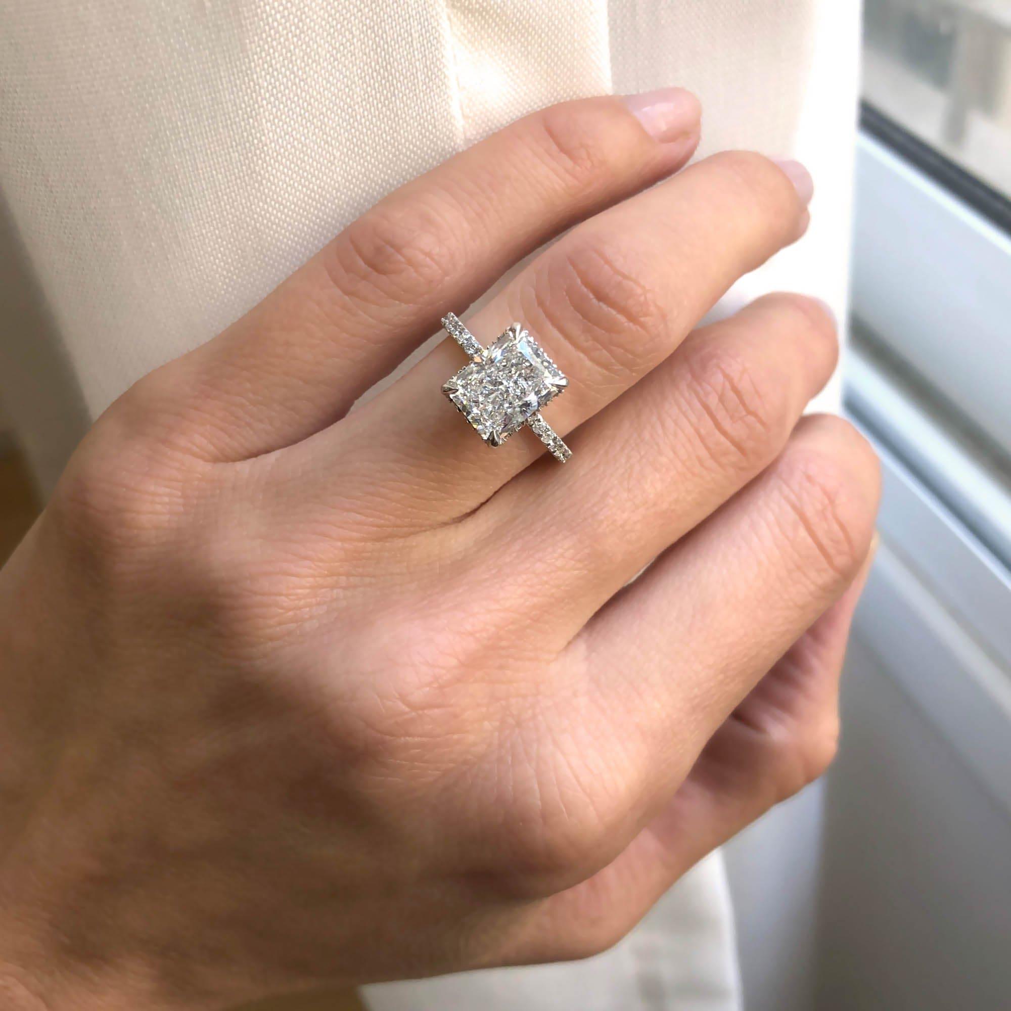 Rory Hidden Halo Lab Grown Diamond Engagement Ring