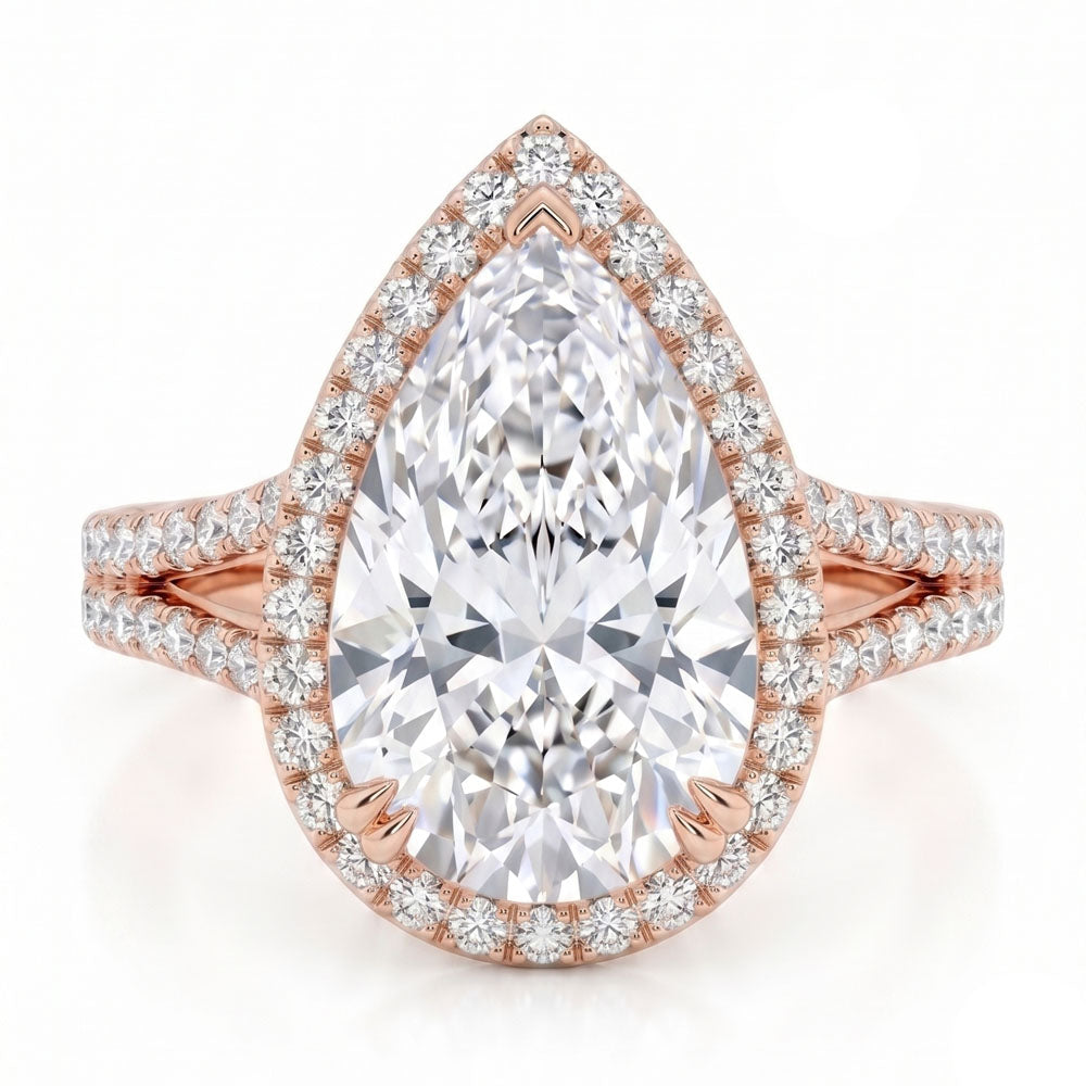 Ozzy Halo Lab Grown Diamond Engagement Ring
