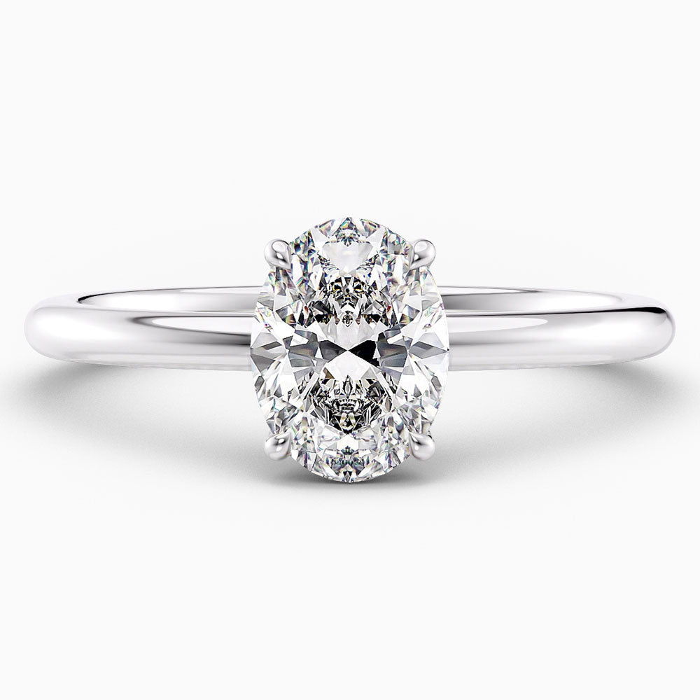 Allegra Hidden Halo Lab Grown Diamond Engagement Ring - Featured Image