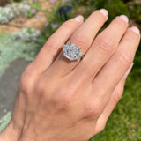 4 Carat Radiant Cut Three Stone Lab Grown Diamond Engagement Ring