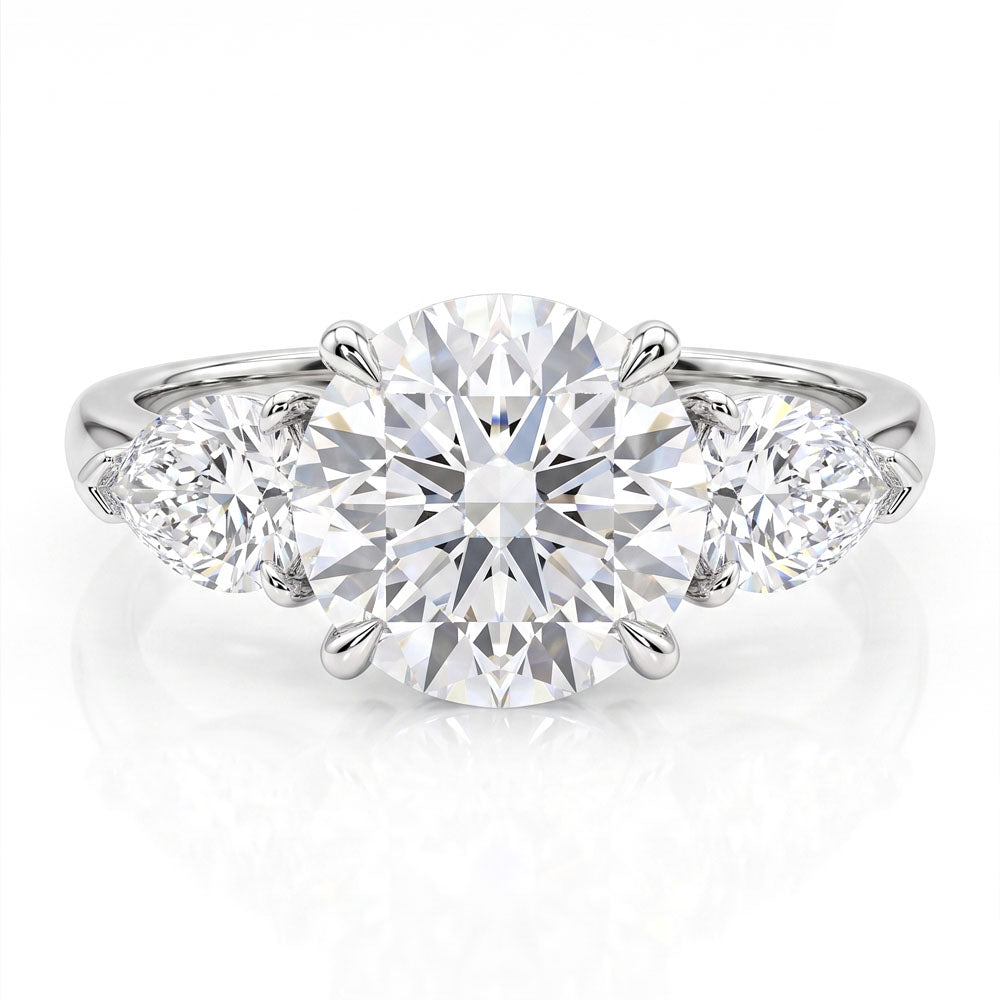 Mari Three Stone Lab Grown Diamond Engagement Ring