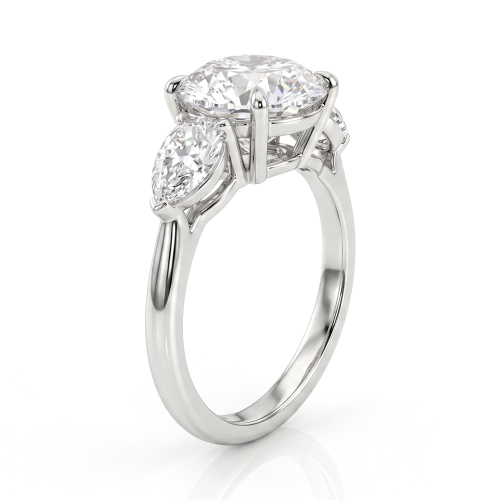 Mari Three Stone Lab Grown Diamond Engagement Ring