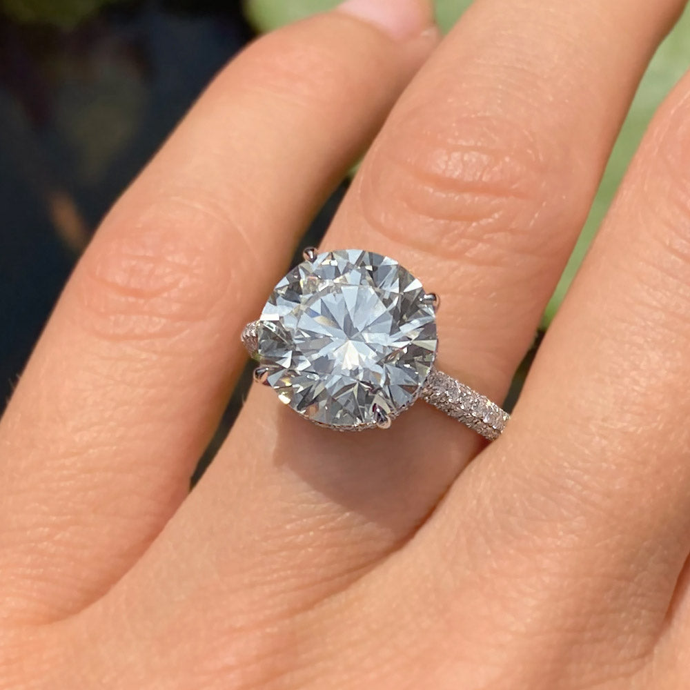 Teagan Hidden Halo Lab Grown Diamond Engagement Ring - Featured Image