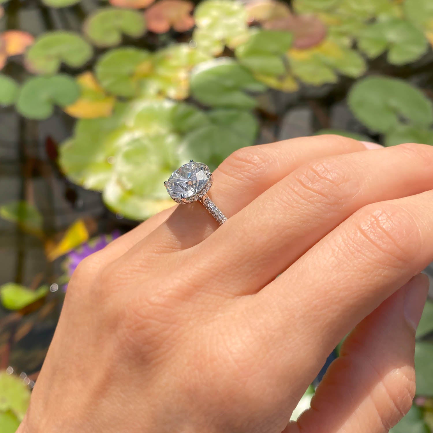 Teagan Hidden Halo Lab Grown Diamond Engagement Ring