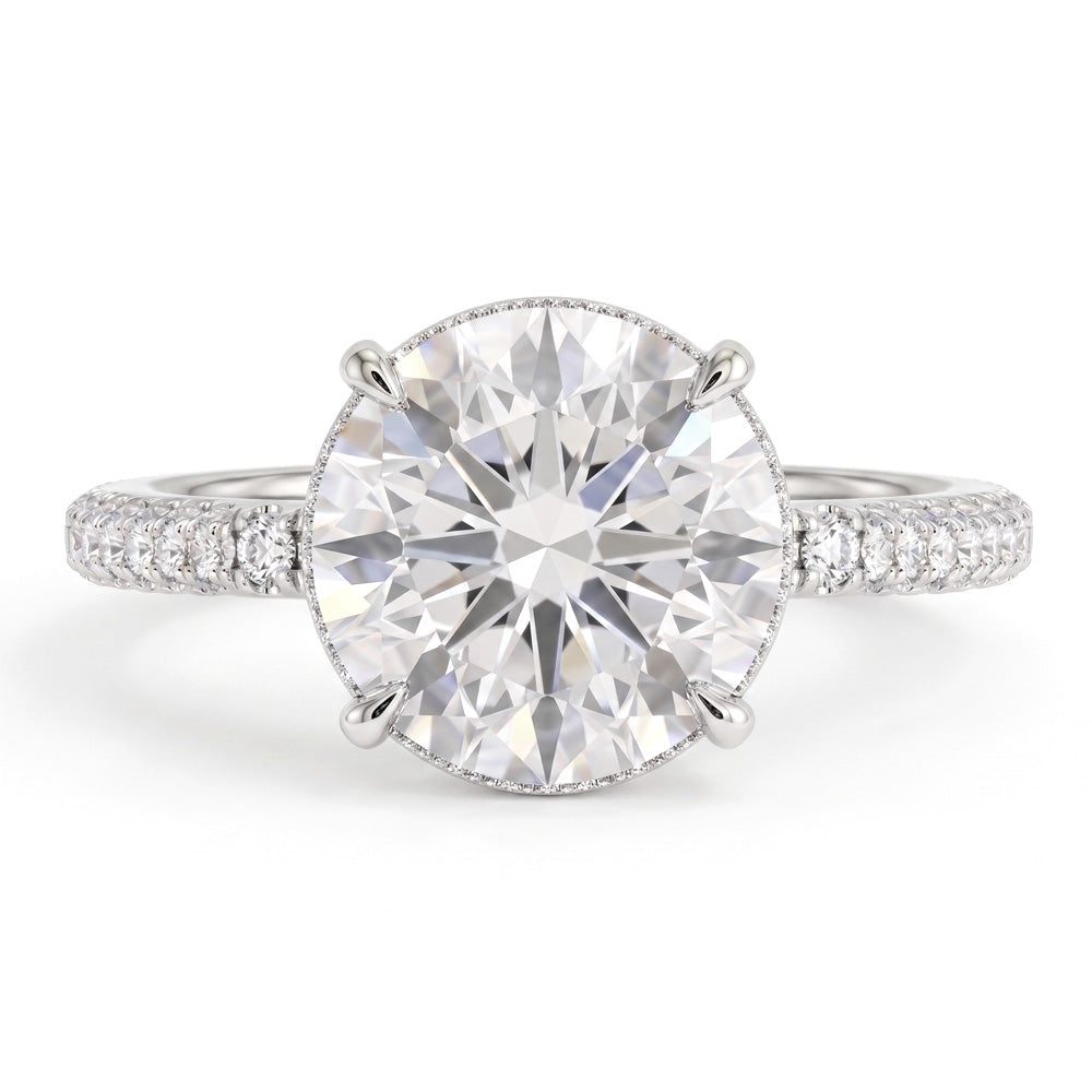 Teagan Hidden Halo Lab Grown Diamond Engagement Ring - Featured Image