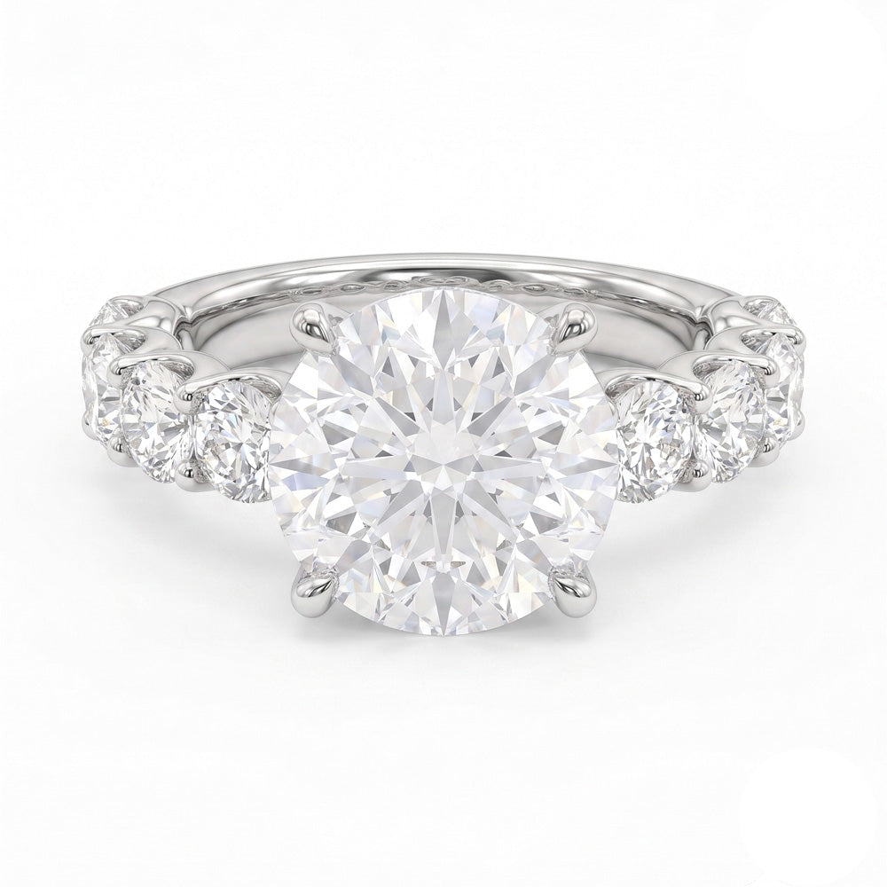 Evelyn Floating Prong Lab Grown Diamond Engagement Ring - Featured Image