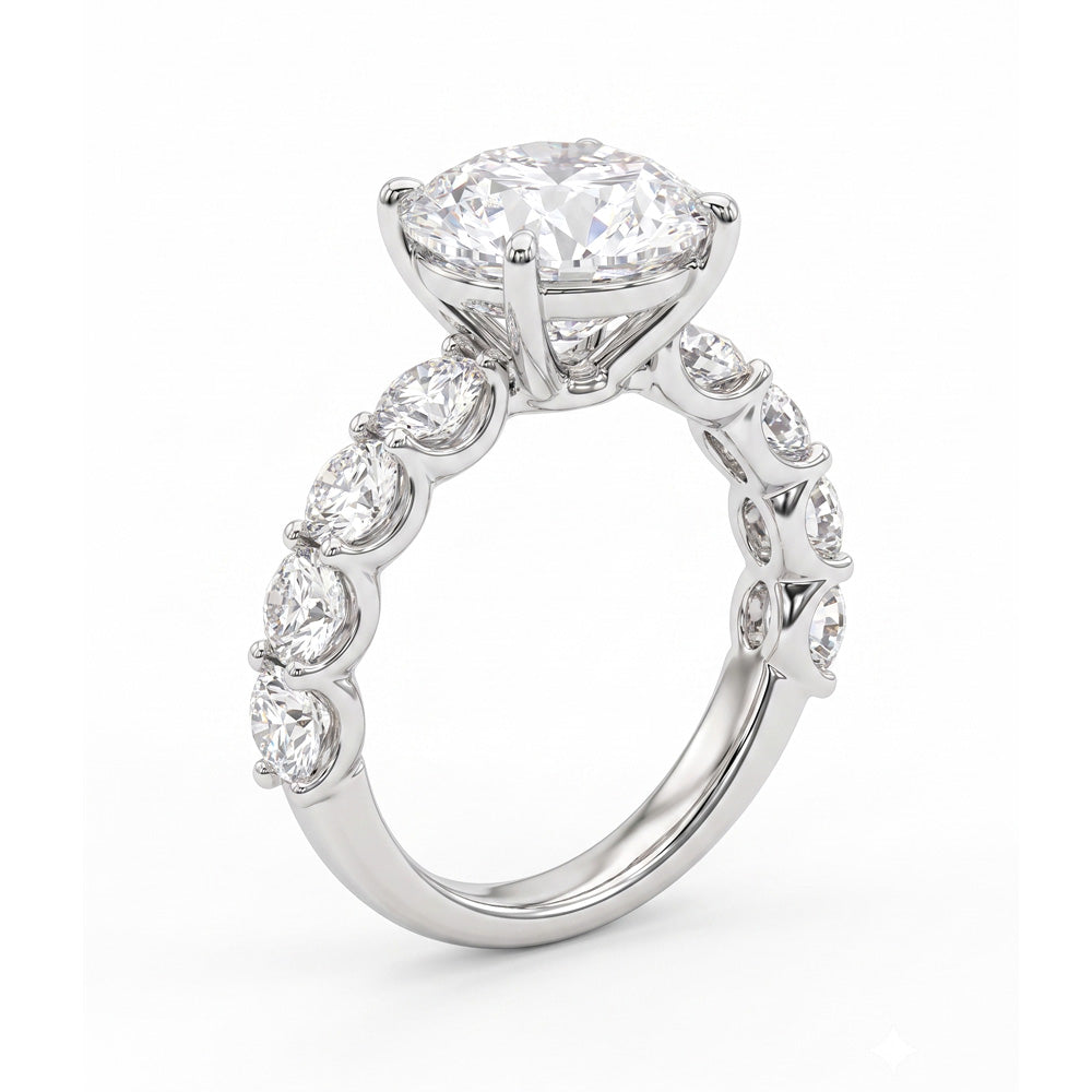 Evelyn Floating Prong Lab Grown Diamond Engagement Ring