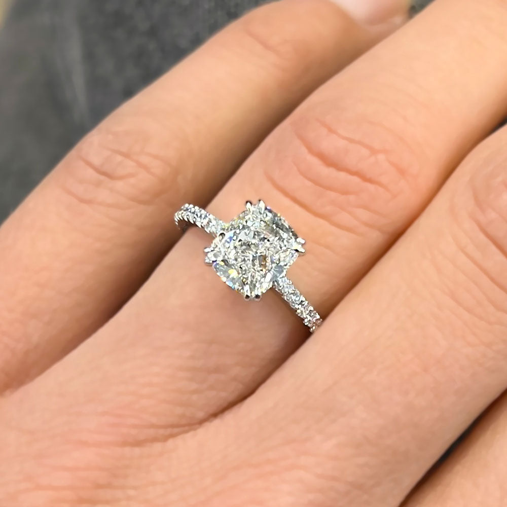 Elsa Cathedral Lab Grown Diamond Engagement Ring - Featured Image