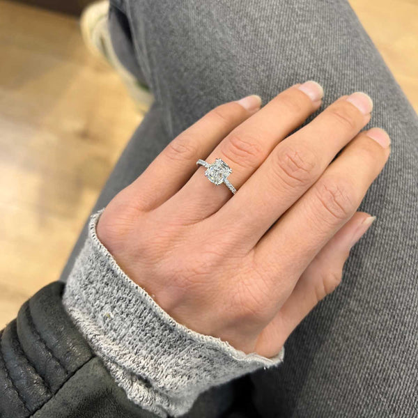 Elsa Cathedral Lab Grown Diamond Engagement Ring