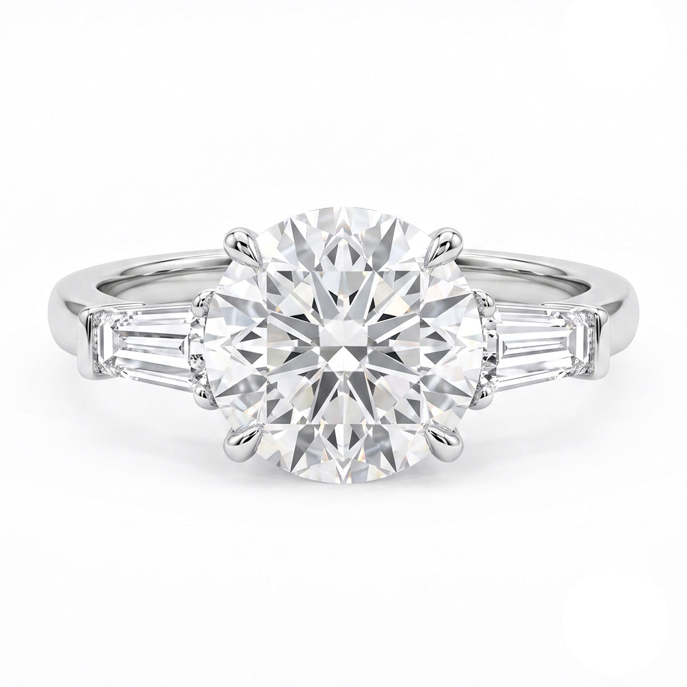 Robyn Three Stone Lab Grown Diamond Engagement Ring - Featured Image