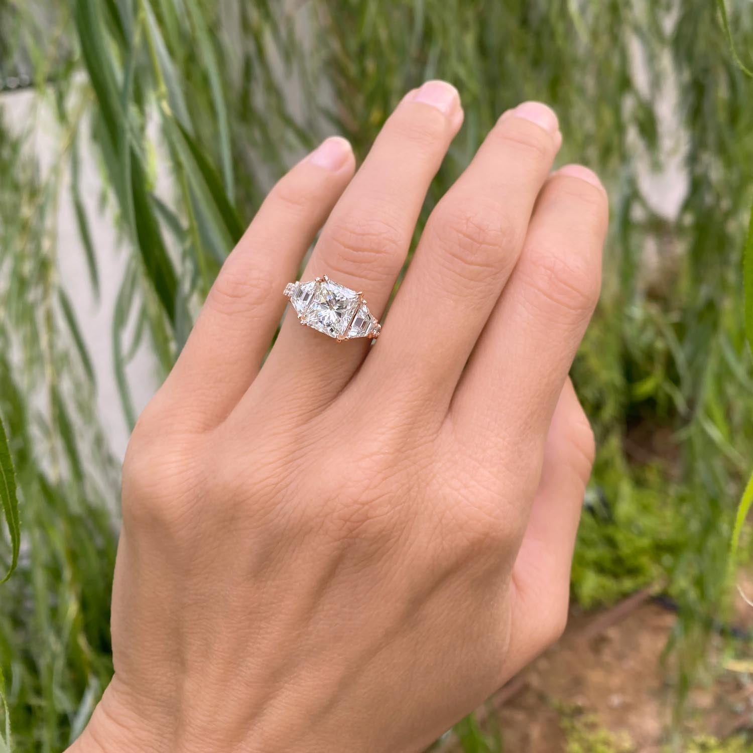 Rhodes Unique Lab Grown Diamond Engagement Ring