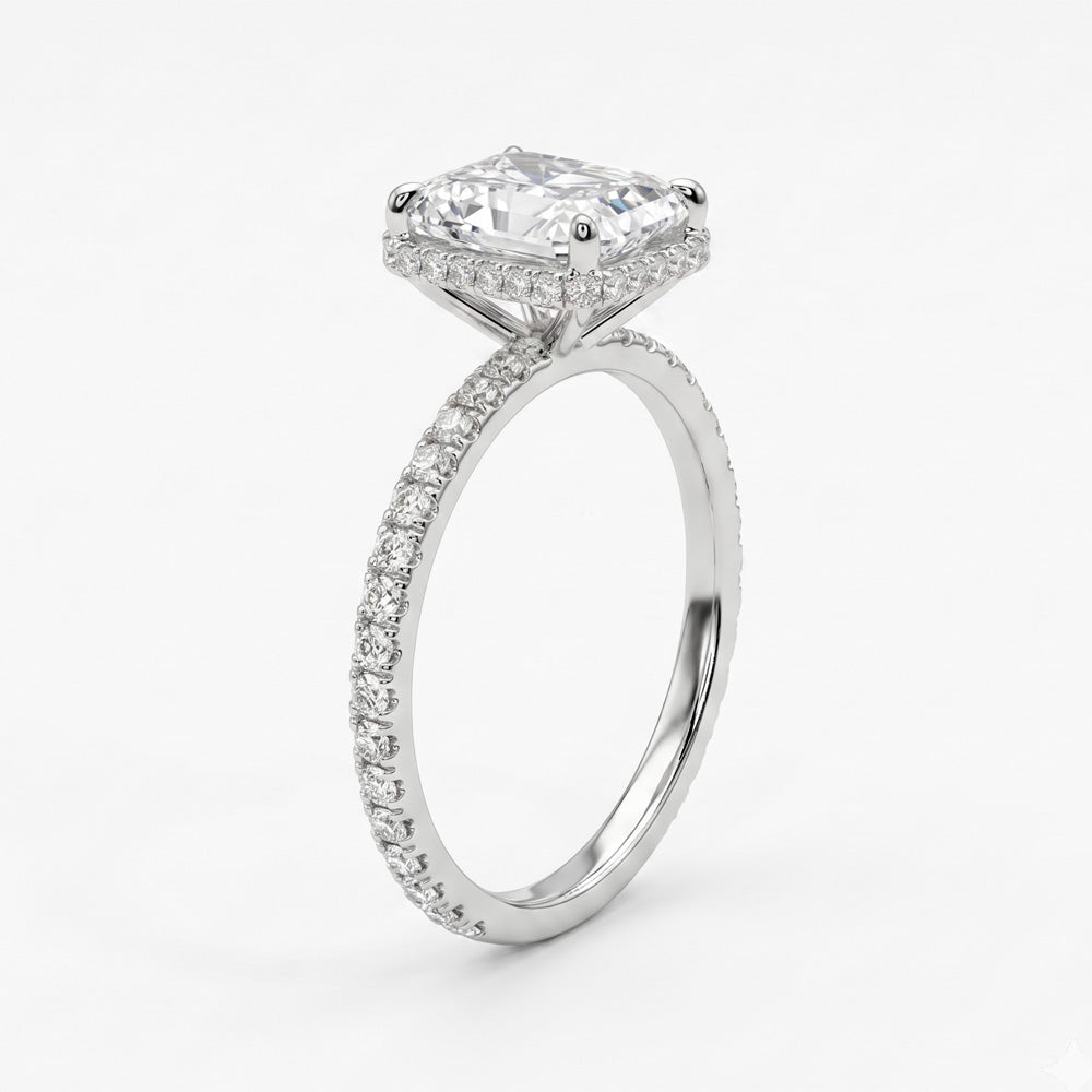 Tobi Hidden Halo Lab Grown Diamond Engagement Ring