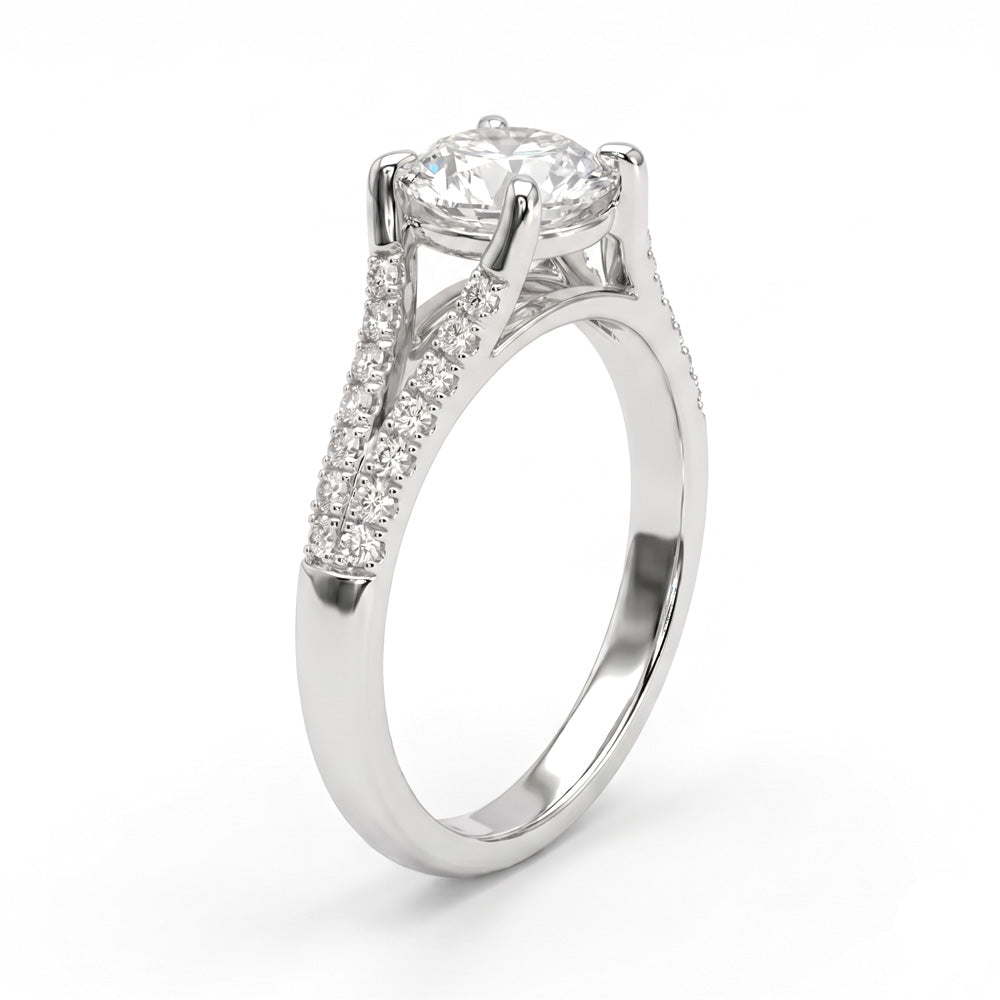 Emersyn Split Shank Lab Grown Diamond Engagement Ring