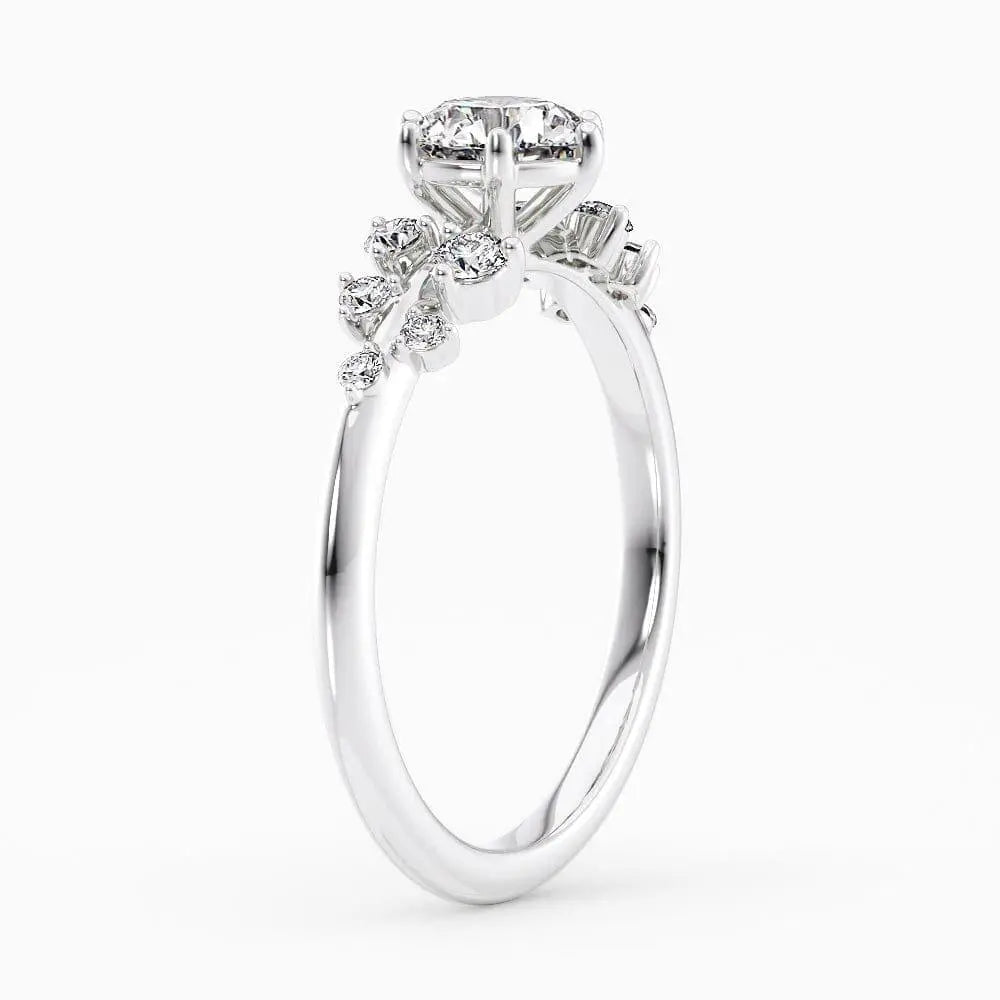 Logan Snowdrift Lab Diamond Engagement Ring