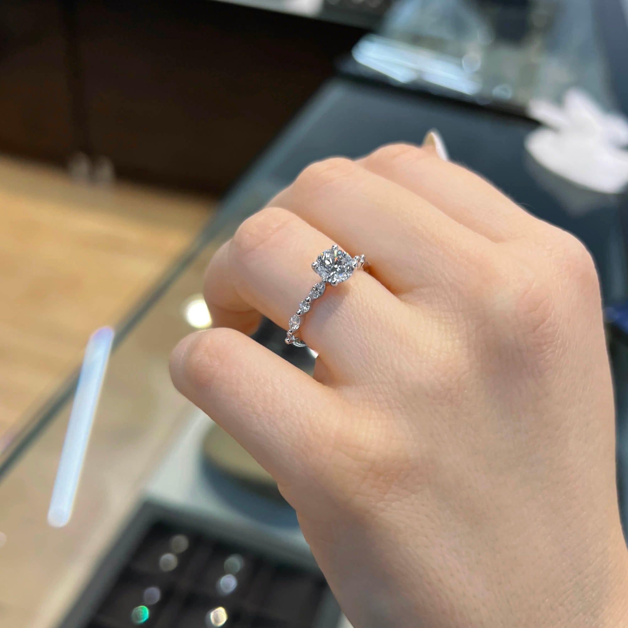 Eden Shared Prong Lab Grown Diamond Engagement Ring