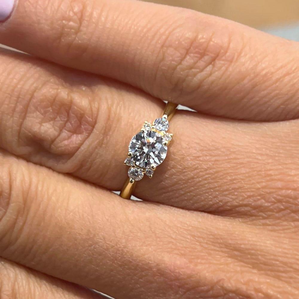 Alden Cluster Lab Grown Diamond Engagement Ring - Featured Image