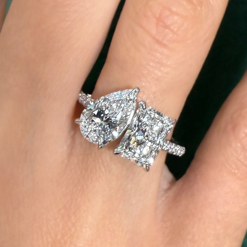 Liliana Two Stone Lab Grown Diamond Engagement Ring