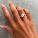 Gabrielle Cluster Lab Grown Diamond Engagement Ring