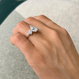 Rayuka Cluster Lab Grown Diamond Engagement Ring