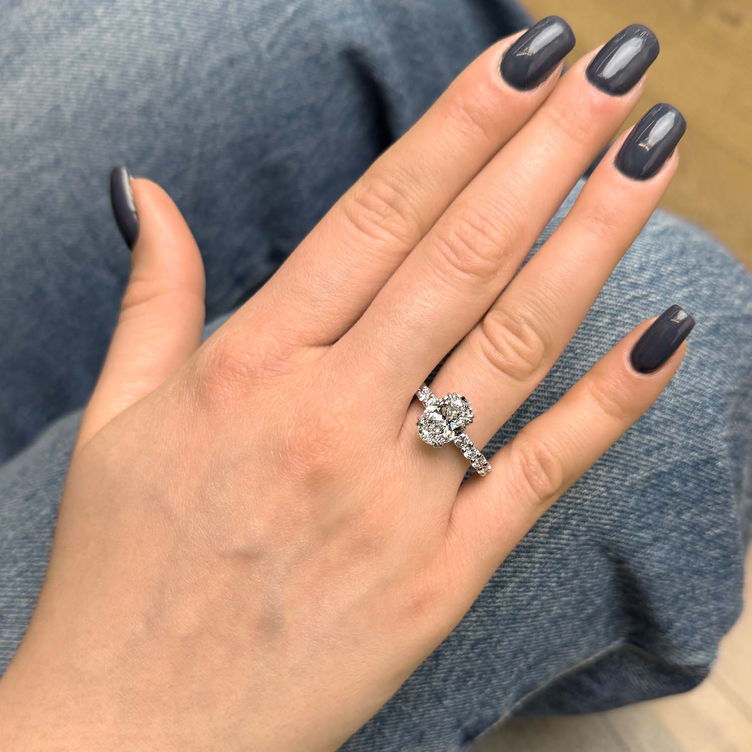 Chelsea Shared Prong Lab Grown Diamond Engagement Ring