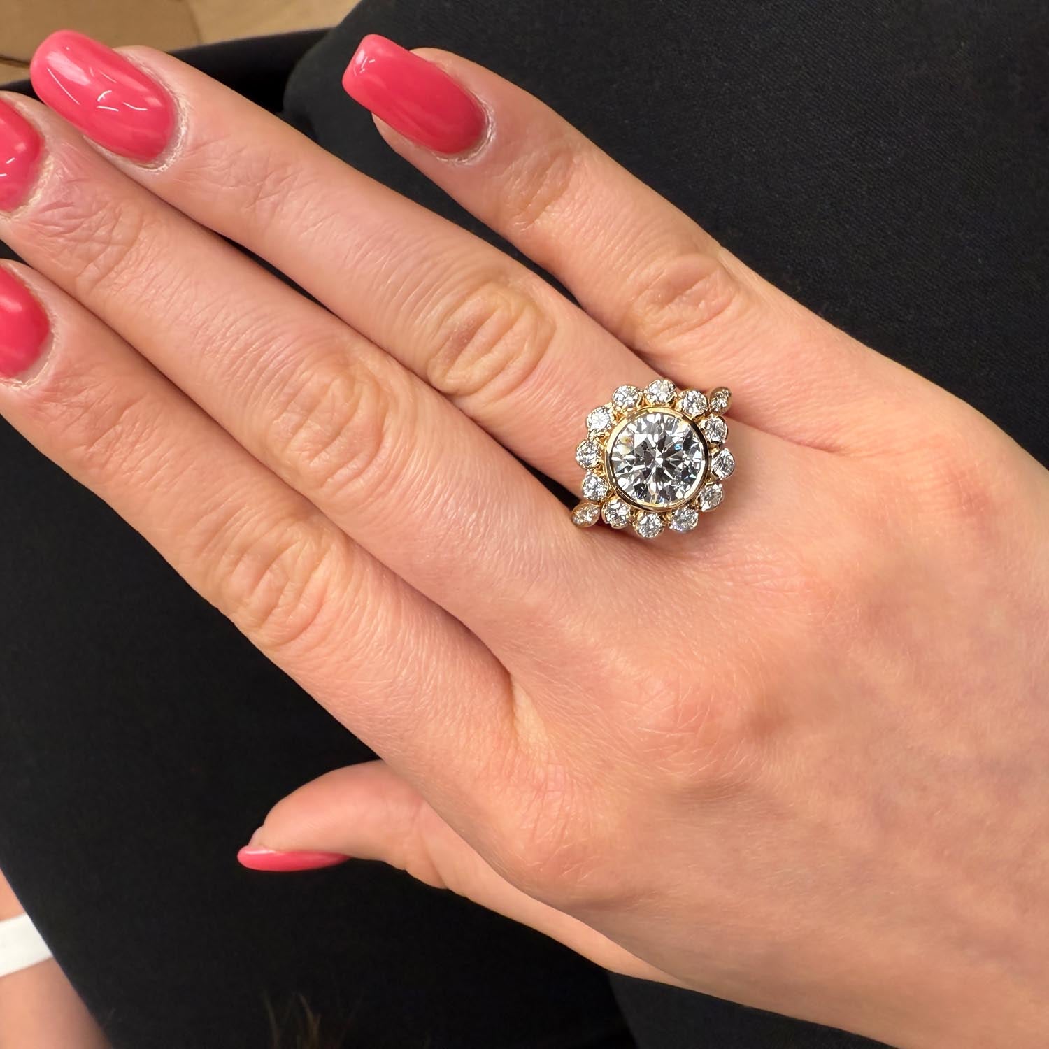 Juniper Vintage Lab Grown Diamond Engagement Ring