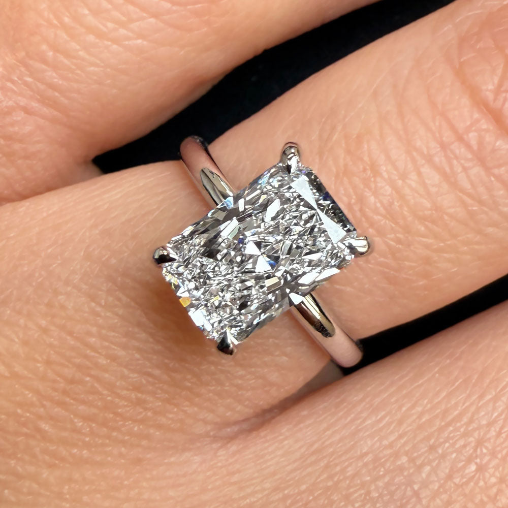 Arlo Hidden Halo Diamond Lab Grown Diamond Engagement Ring