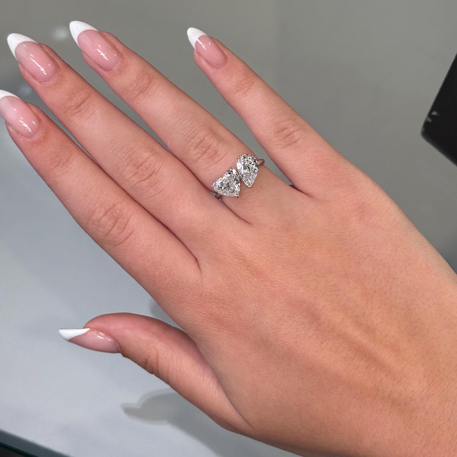 Rhea Two Stone Lab Grown Diamond Engagement Ring