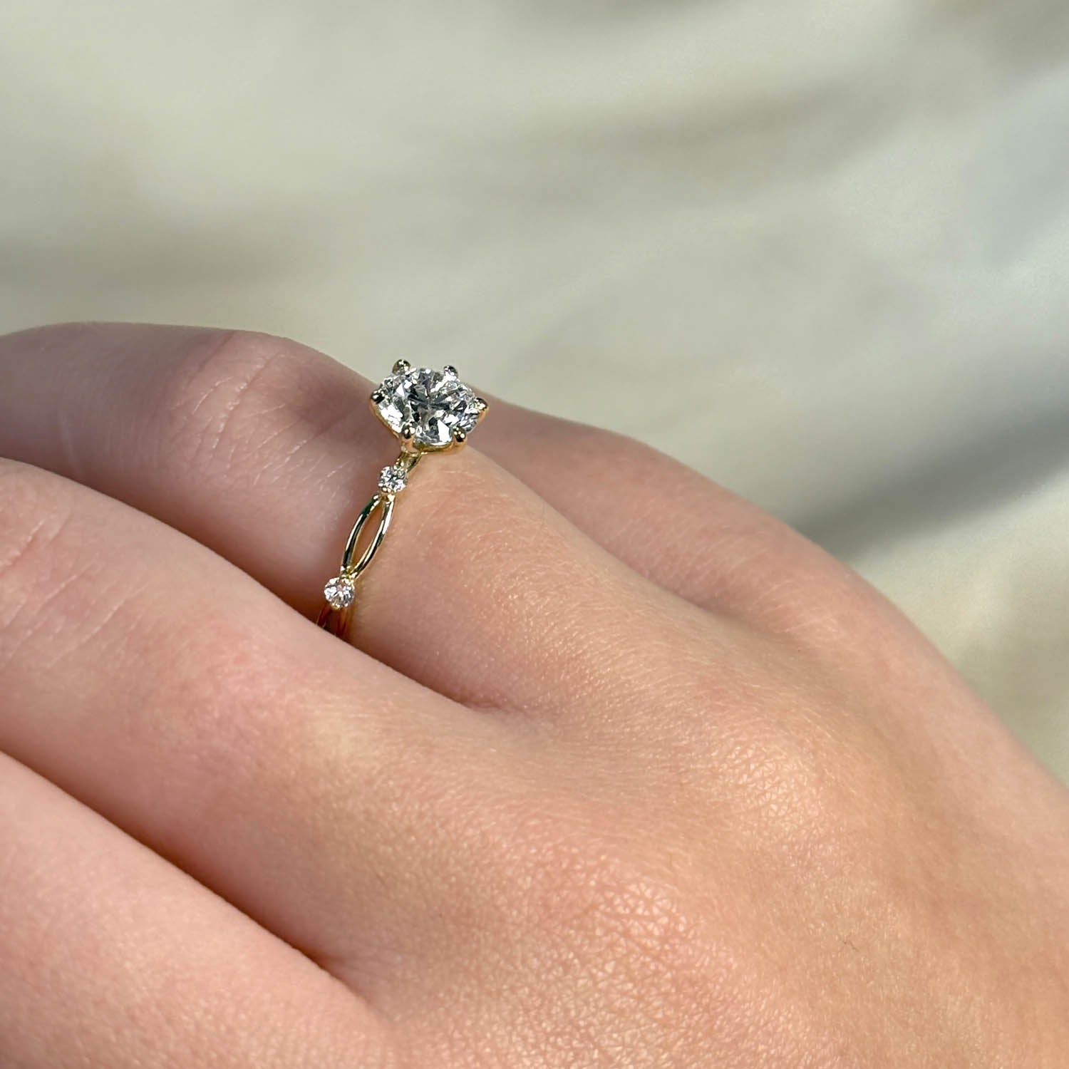Saoirse Nature Inspired Lab Grown Diamond Engagement Ring