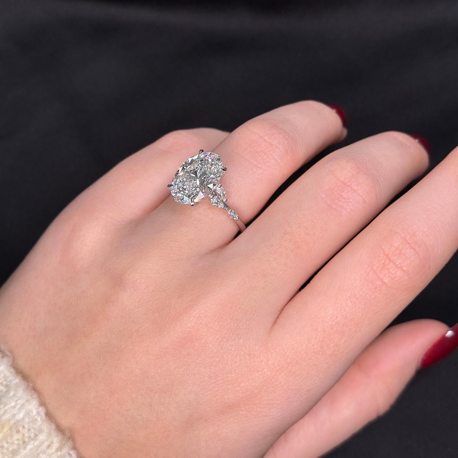 Amara Nature Inspired Lab Grown Diamond Engagement Ring