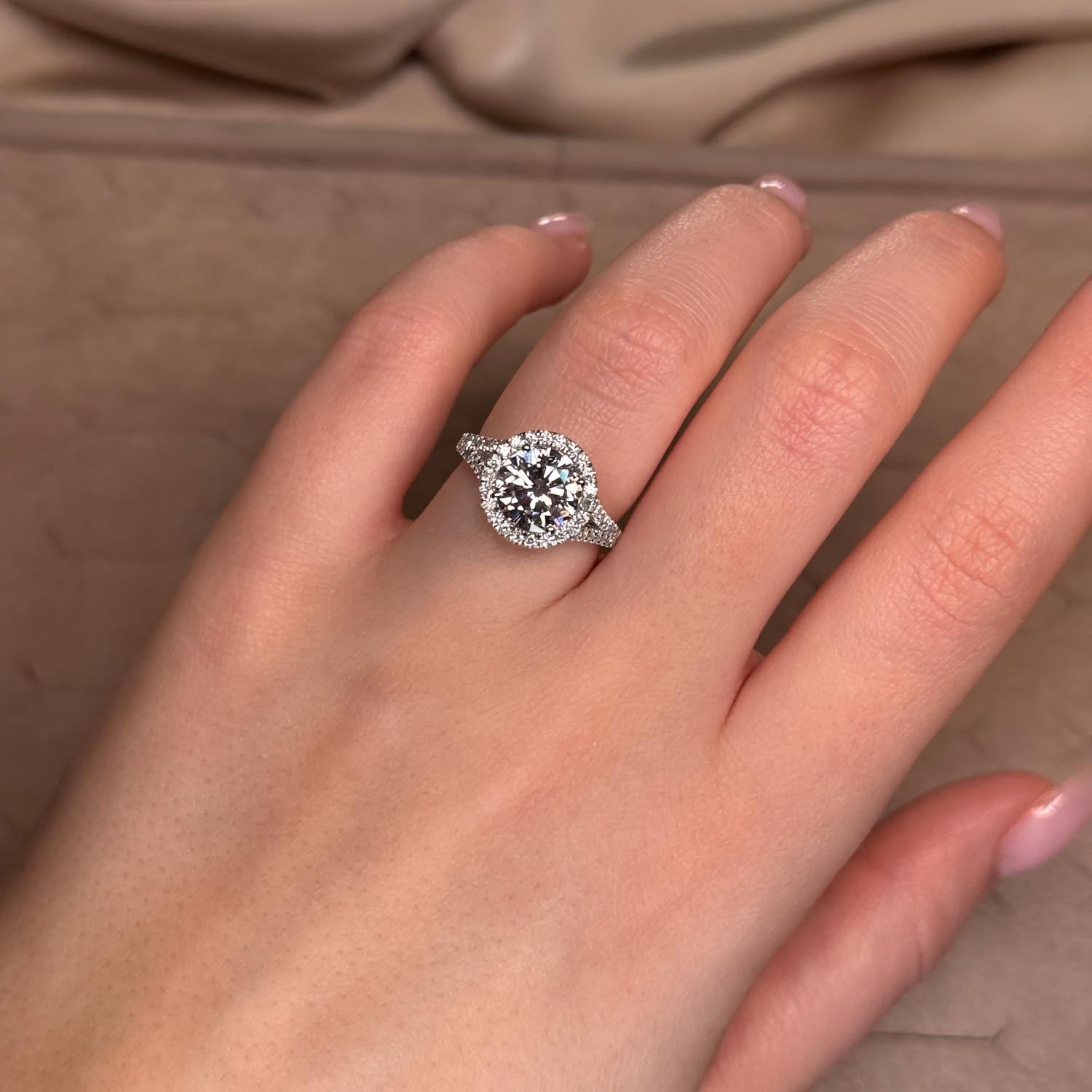 Callum Halo Lab Grown Diamond Engagement Ring