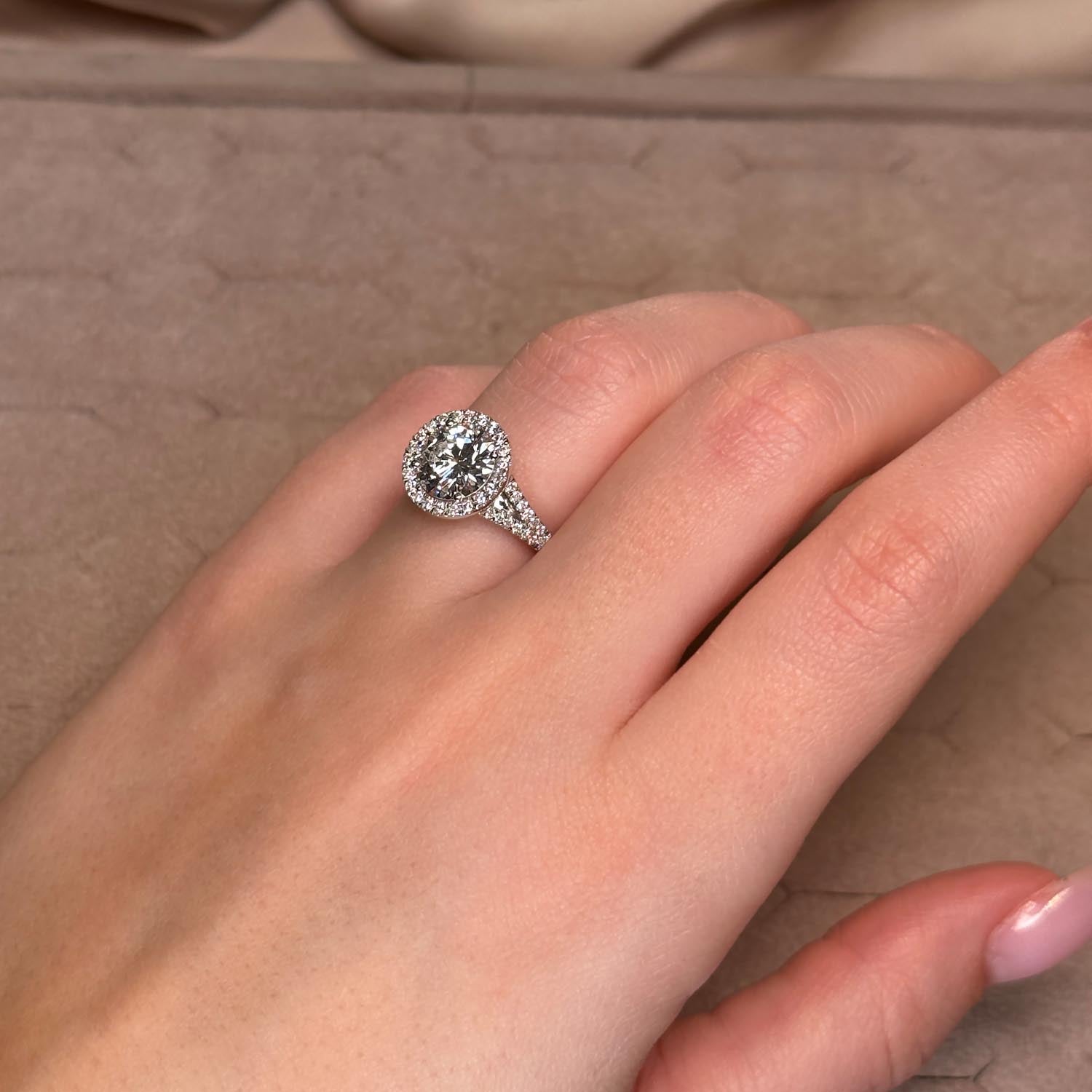 Callum Halo Lab Grown Diamond Engagement Ring