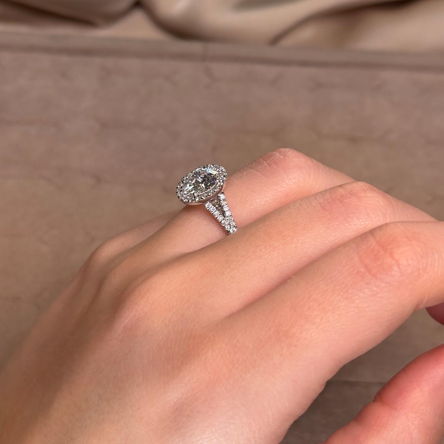 Callum Halo Lab Grown Diamond Engagement Ring