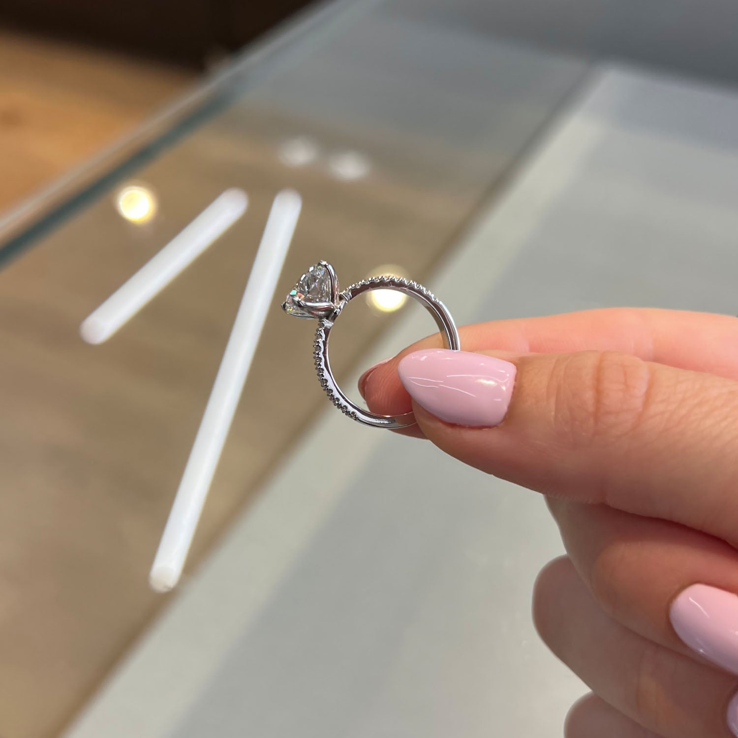 Aura 4-Prong Lab Grown Diamond Engagement Ring