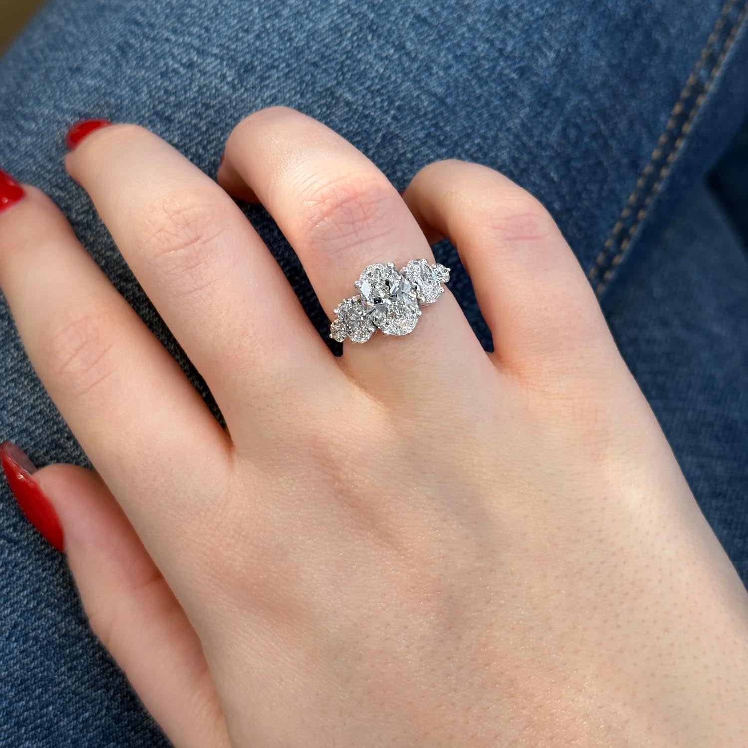 Mystic Five Stone Lab Grown Diamond Engagement Ring