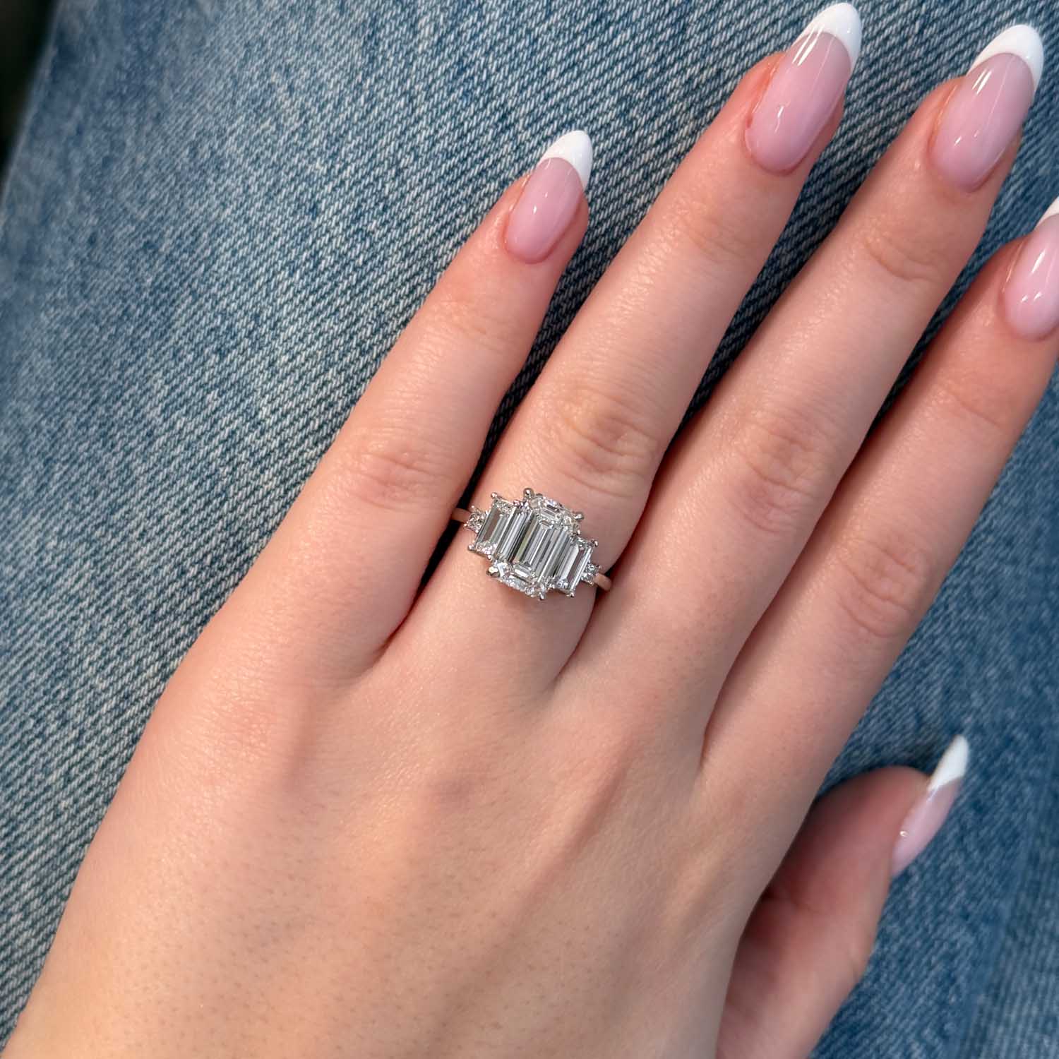 Vesper Five Stone Lab Grown Diamond Engagement Ring