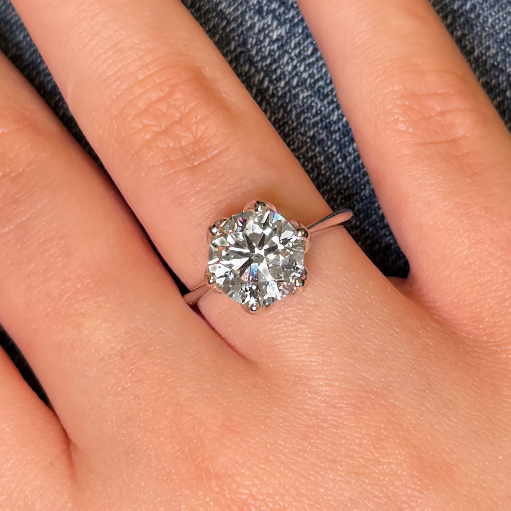 Solstice Solitaire Lab Grown Diamond Engagement Ring